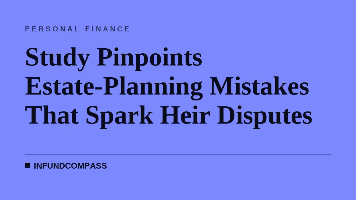 Study Pinpoints Estate-Planning Mistakes That Spark Heir Disputes