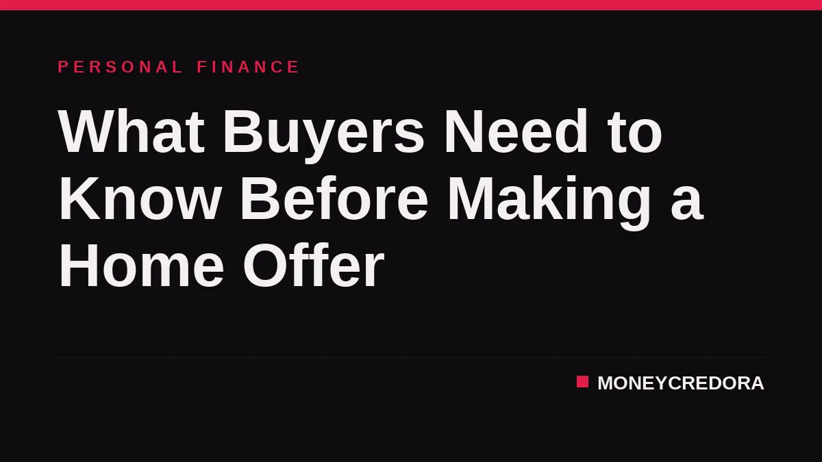 What Buyers Need to Know Before Making a Home Offer