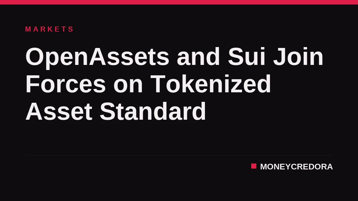 OpenAssets and Sui Join Forces on Tokenized Asset Standard