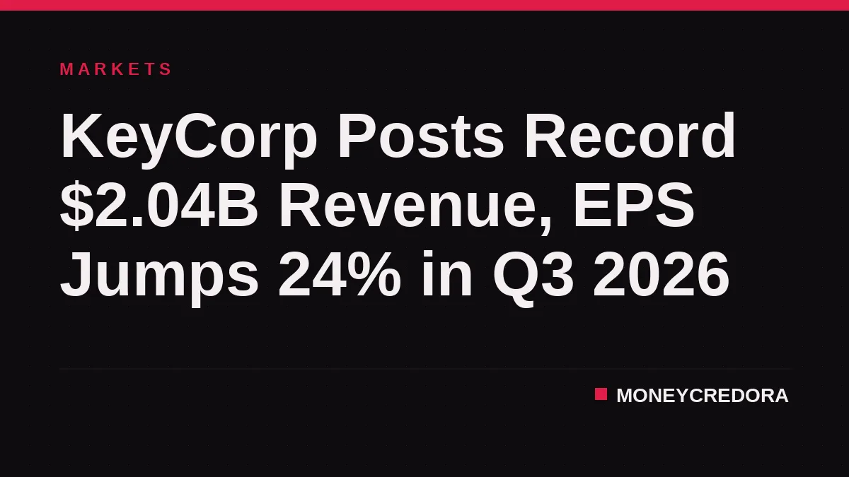 KeyCorp Posts Record $2.04B Revenue, EPS Jumps 24% in Q3 2026