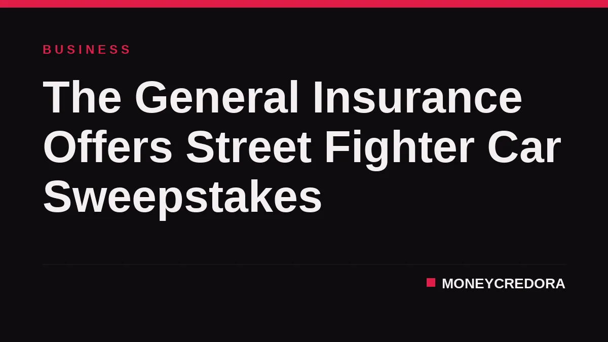 The General Insurance Offers Street Fighter Car Sweepstakes