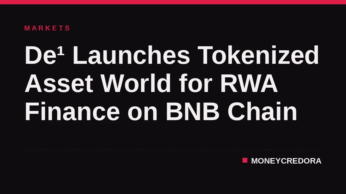 De¹ Launches Tokenized Asset World for RWA Finance on BNB Chain