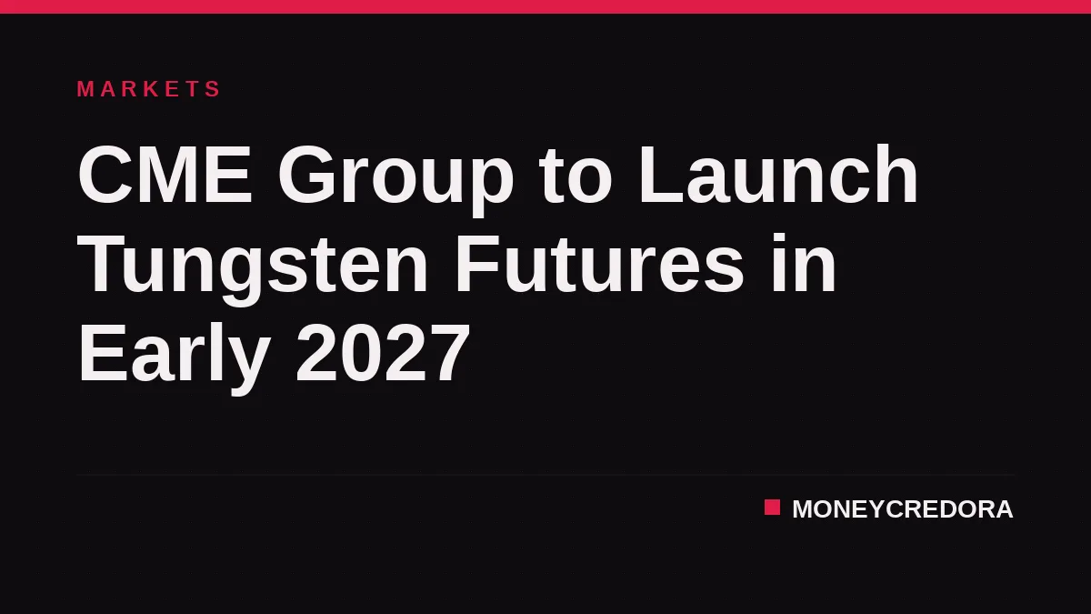 CME Group to Launch Tungsten Futures in Early 2027
