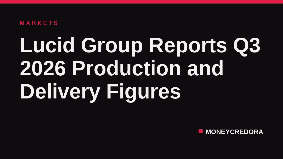 Lucid Group Reports Q3 2026 Production and Delivery Figures