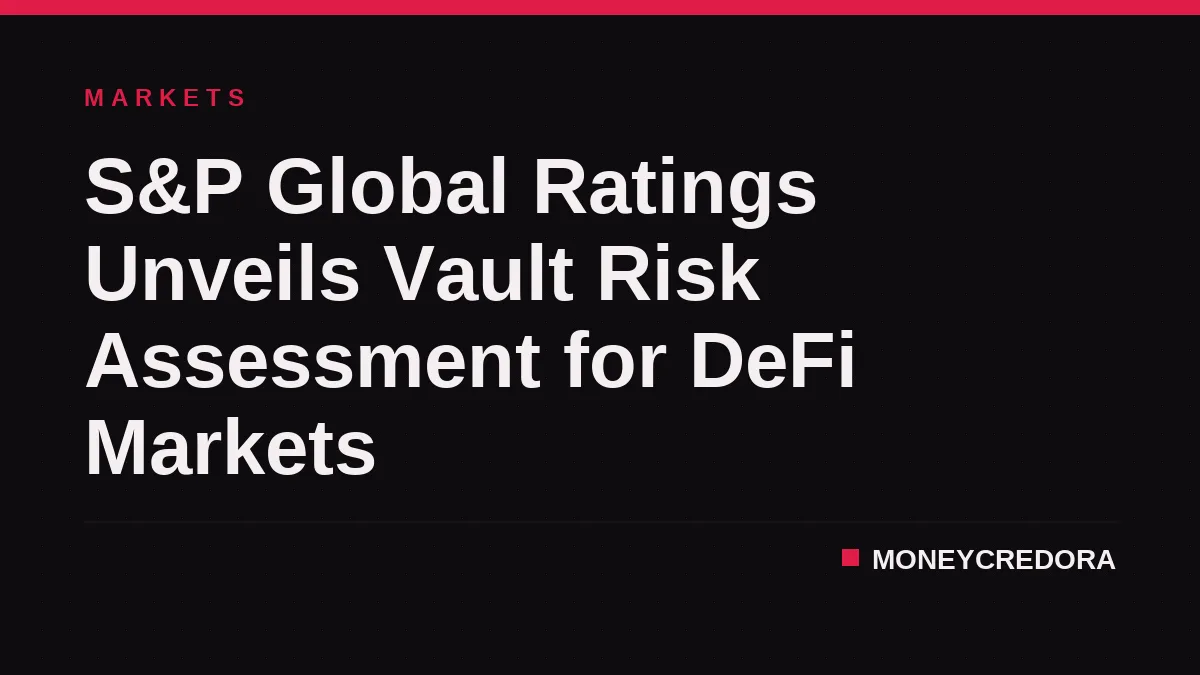 S&P Global Ratings Unveils Vault Risk Assessment for DeFi Markets