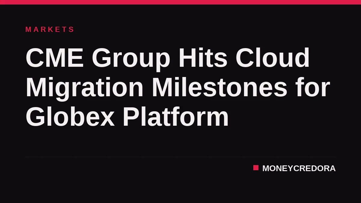 CME Group Hits Cloud Migration Milestones for Globex Platform