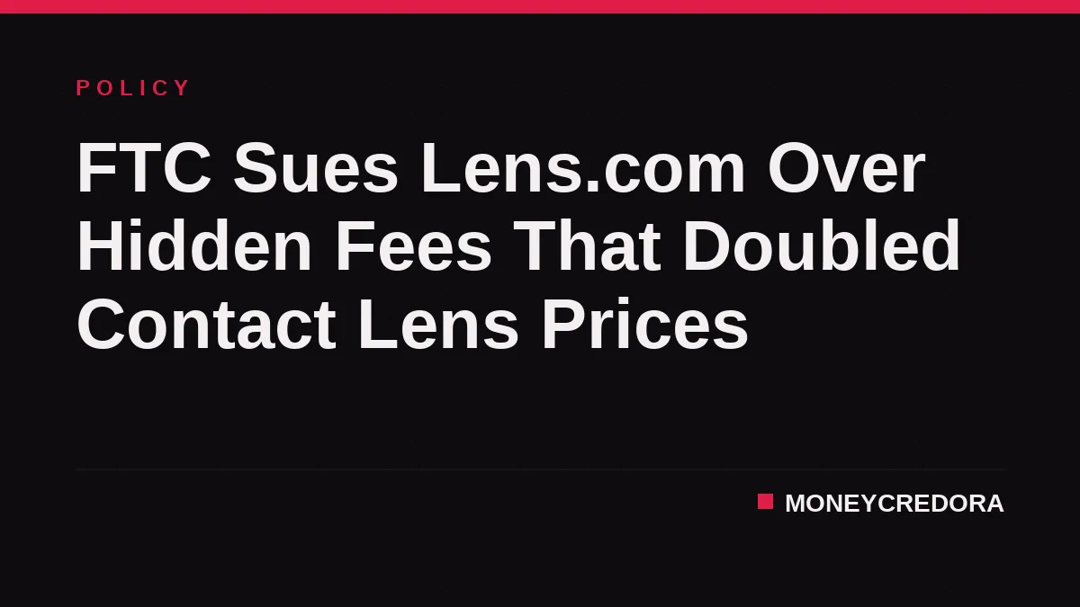 FTC Sues Lens.com Over Hidden Fees That Doubled Contact Lens Prices