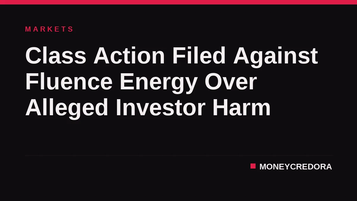 Class Action Filed Against Fluence Energy Over Alleged Investor Harm