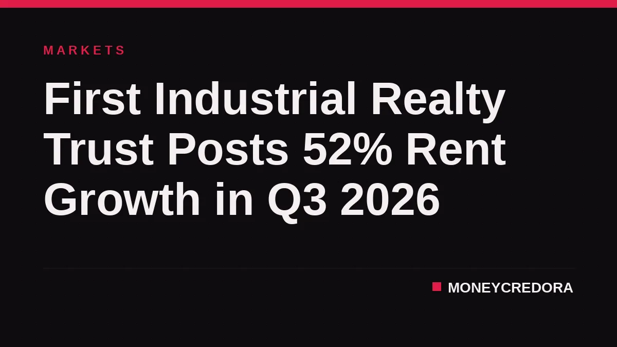 First Industrial Realty Trust Posts 52% Rent Growth in Q3 2026