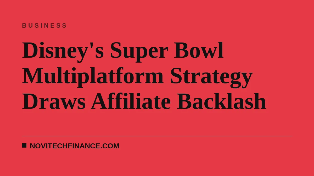 Disney's Super Bowl Multiplatform Strategy Draws Affiliate Backlash