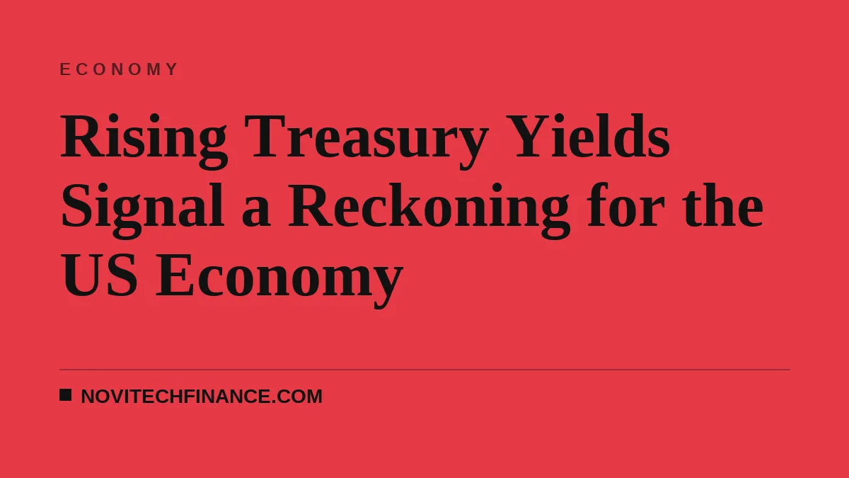Rising Treasury Yields Signal a Reckoning for the US Economy