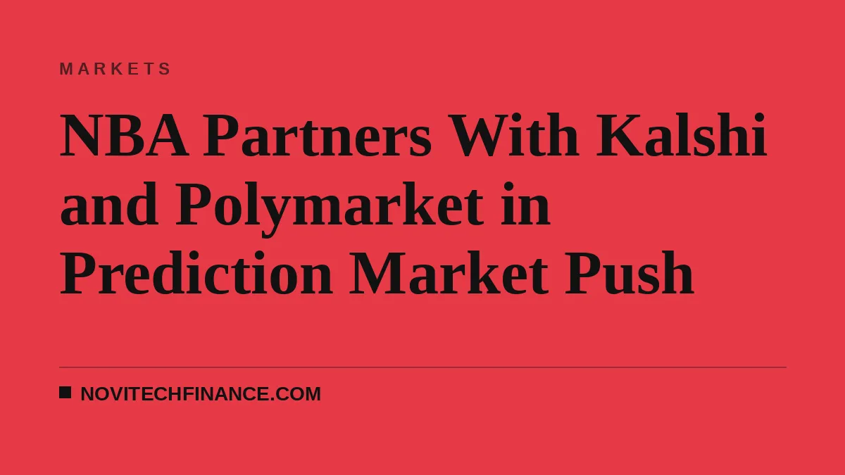NBA Partners With Kalshi and Polymarket in Prediction Market Push