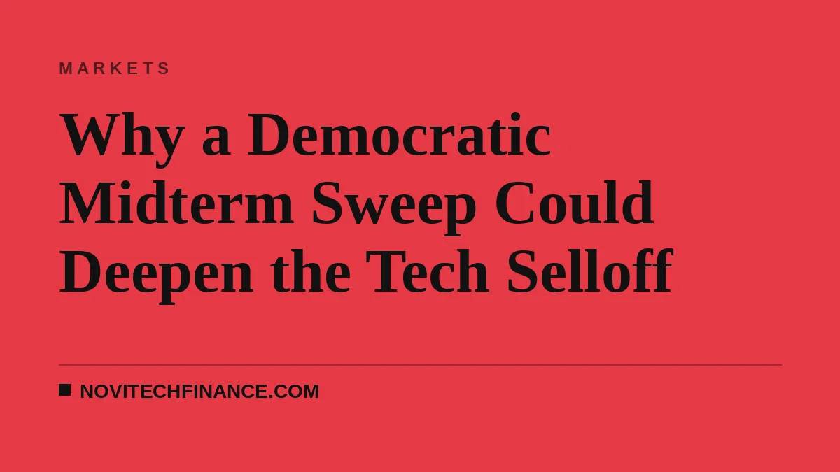 Why a Democratic Midterm Sweep Could Deepen the Tech Selloff