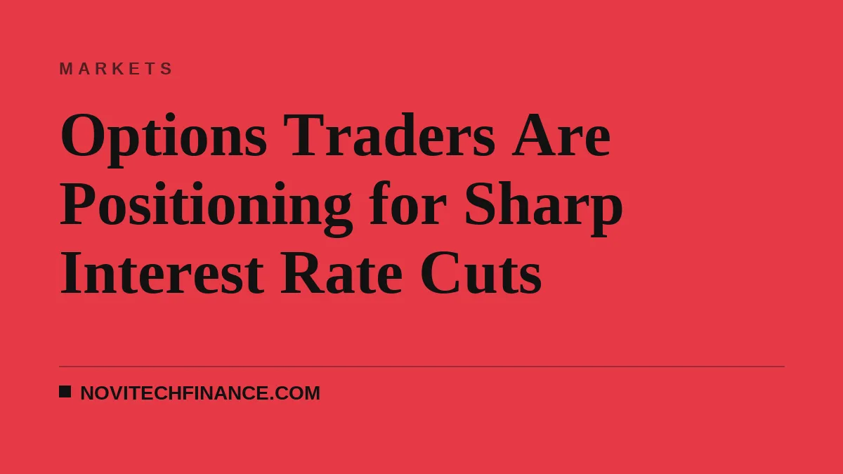 Options Traders Are Positioning for Sharp Interest Rate Cuts
