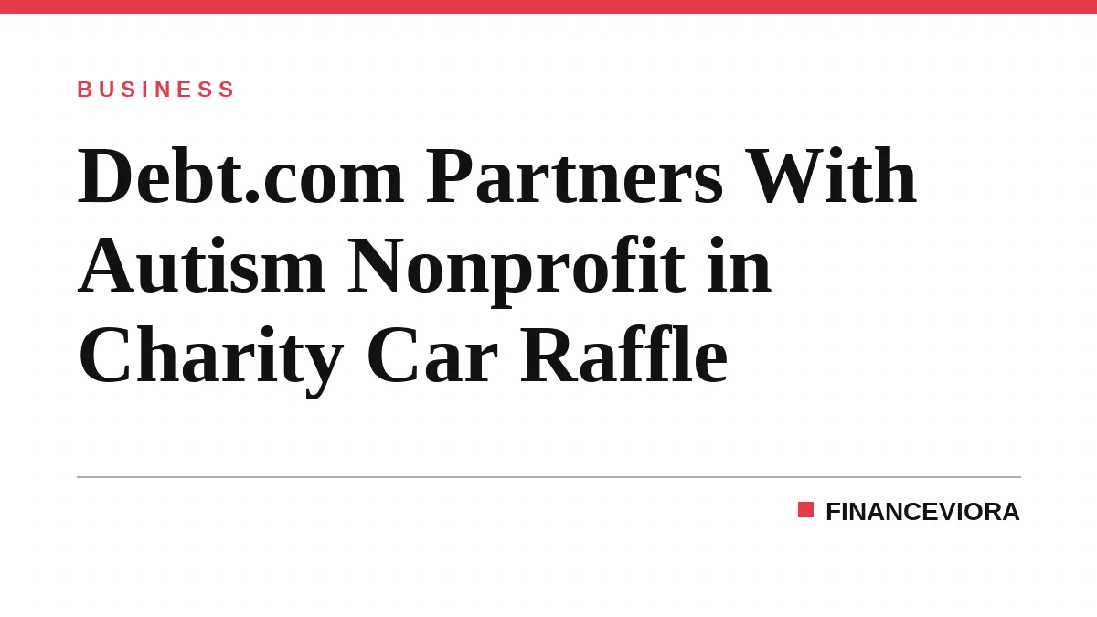 Debt.com Partners With Autism Nonprofit in Charity Car Raffle