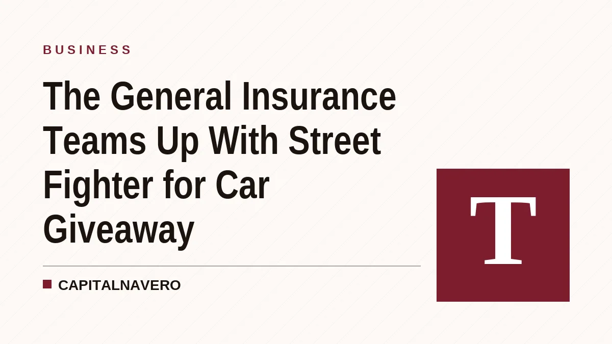 The General Insurance Teams Up With Street Fighter for Car Giveaway