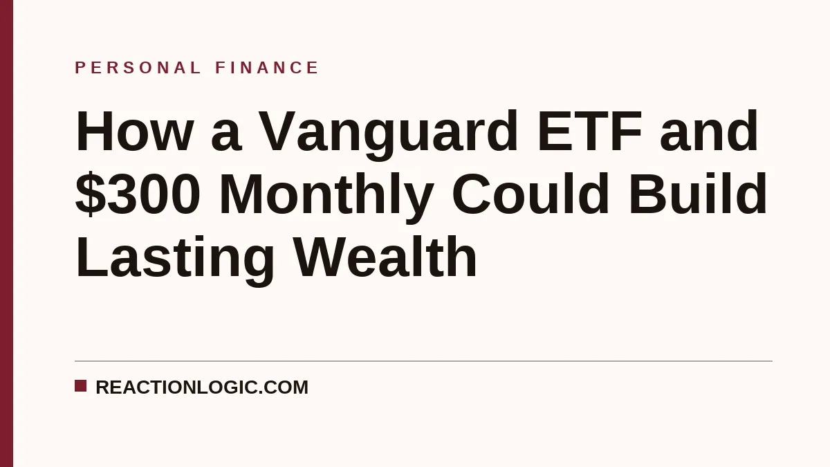 How a Vanguard ETF and $300 Monthly Could Build Lasting Wealth