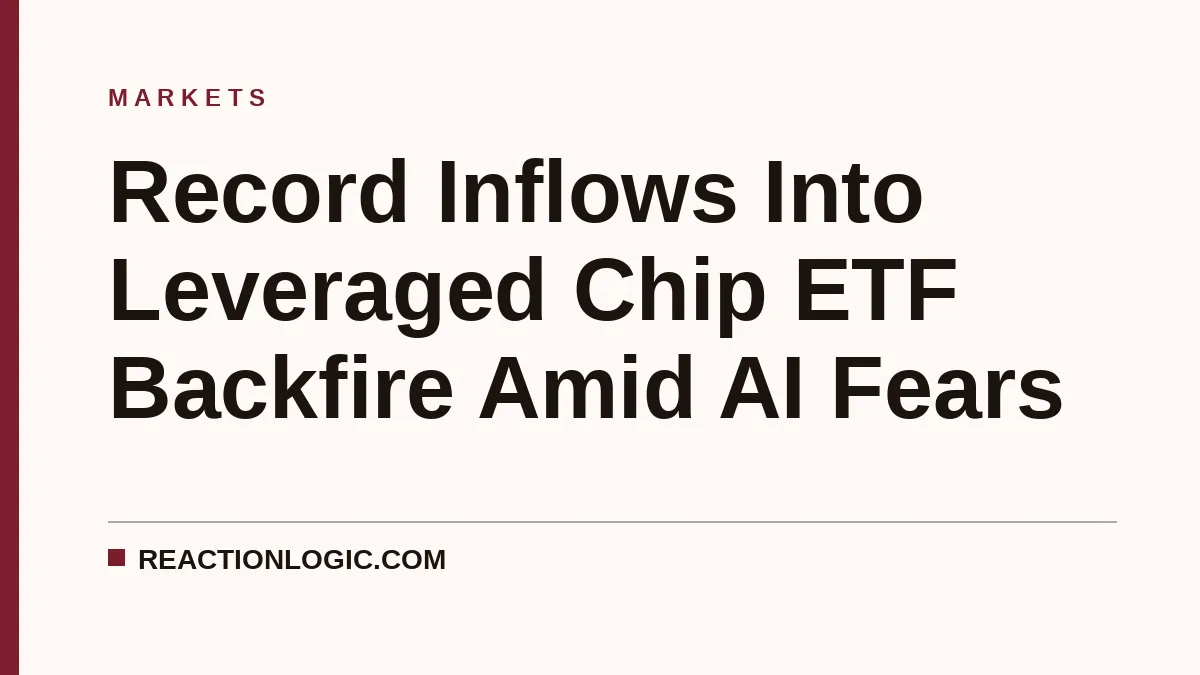 Record Inflows Into Leveraged Chip ETF Backfire Amid AI Fears