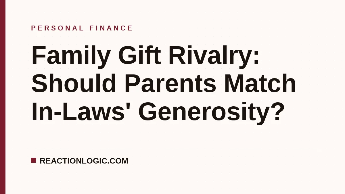 Family Gift Rivalry: Should Parents Match In-Laws' Generosity?