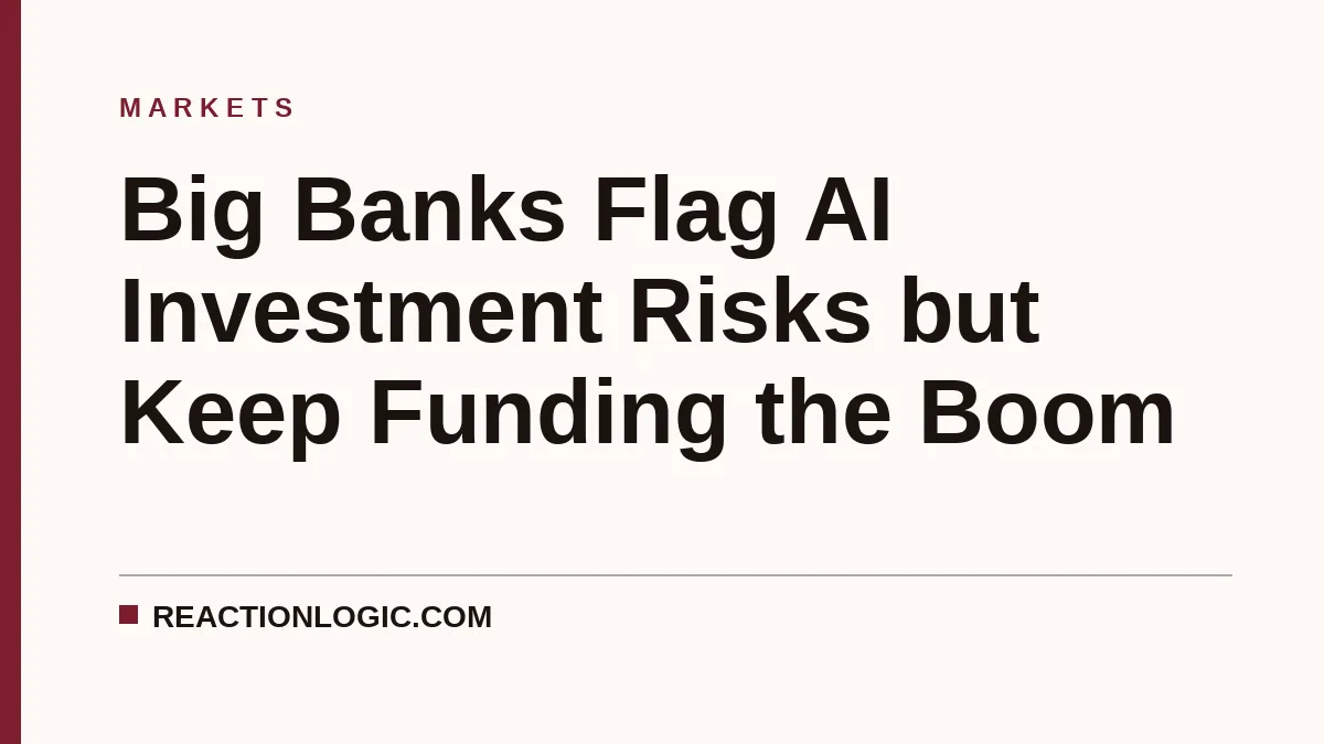 Big Banks Flag AI Investment Risks but Keep Funding the Boom