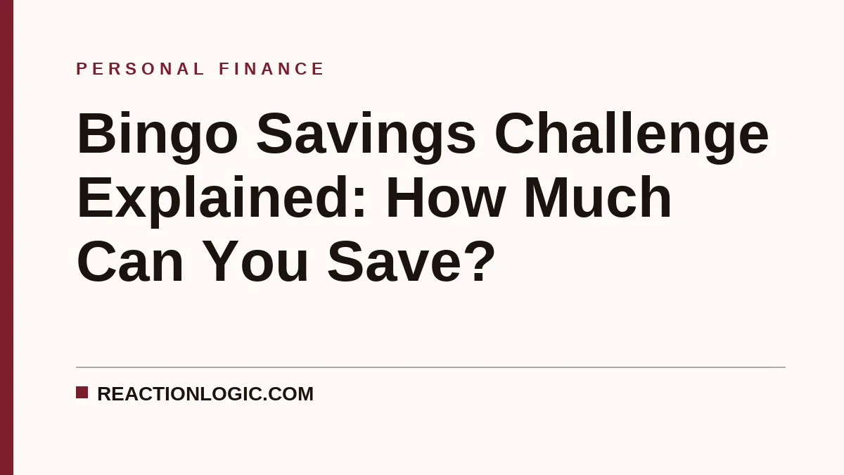 Bingo Savings Challenge Explained: How Much Can You Save?