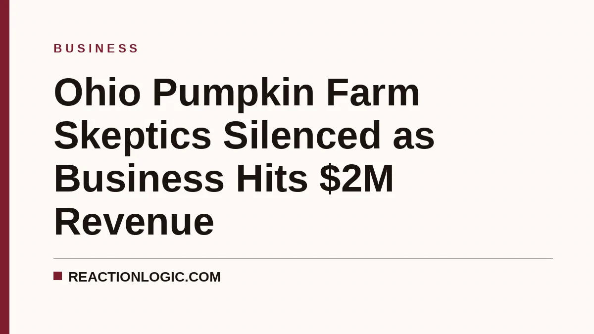 Ohio Pumpkin Farm Skeptics Silenced as Business Hits $2M Revenue