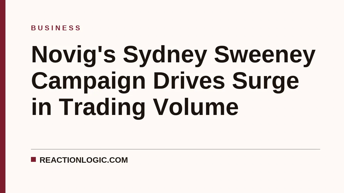 Novig's Sydney Sweeney Campaign Drives Surge in Trading Volume