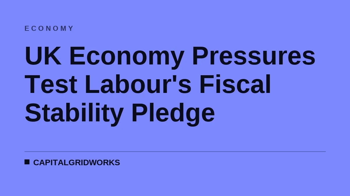 UK Economy Pressures Test Labour's Fiscal Stability Pledge
