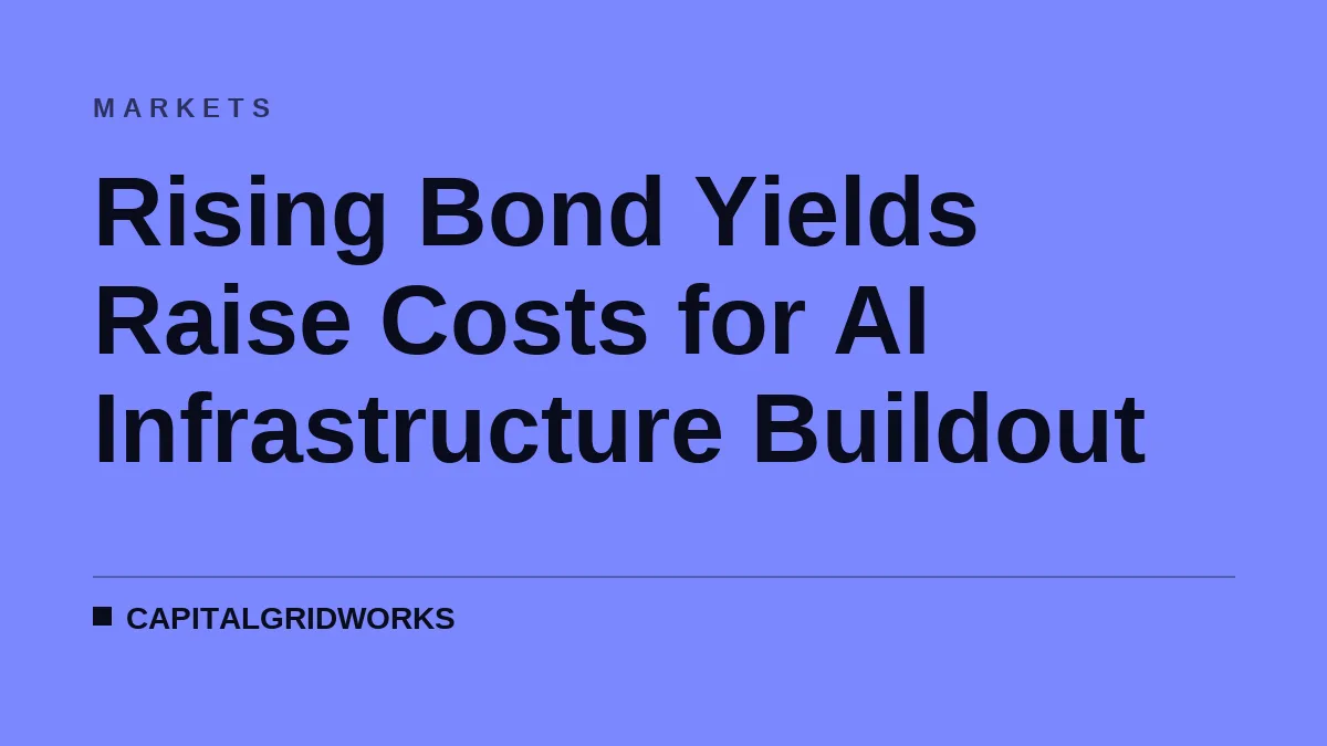 Rising Bond Yields Raise Costs for AI Infrastructure Buildout