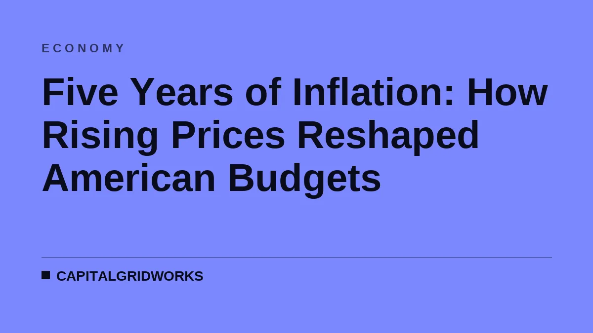 Five Years of Inflation: How Rising Prices Reshaped American Budgets