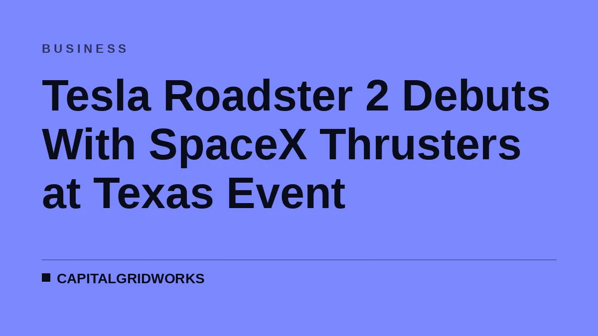 Tesla Roadster 2 Debuts With SpaceX Thrusters at Texas Event