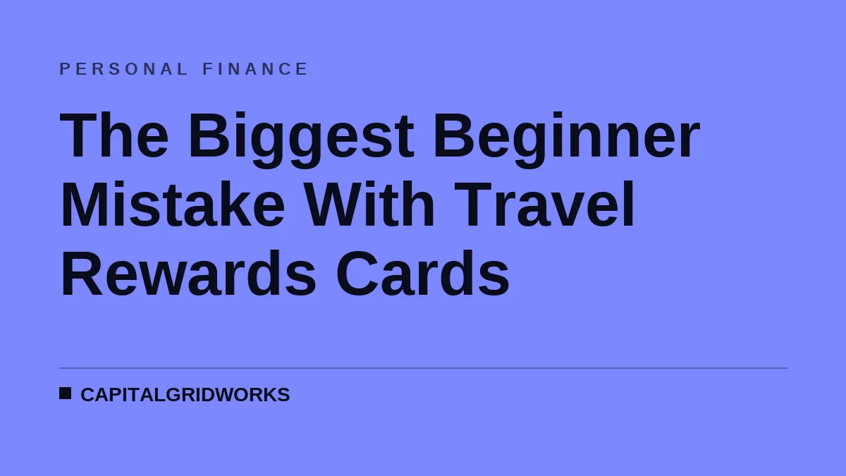 The Biggest Beginner Mistake With Travel Rewards Cards
