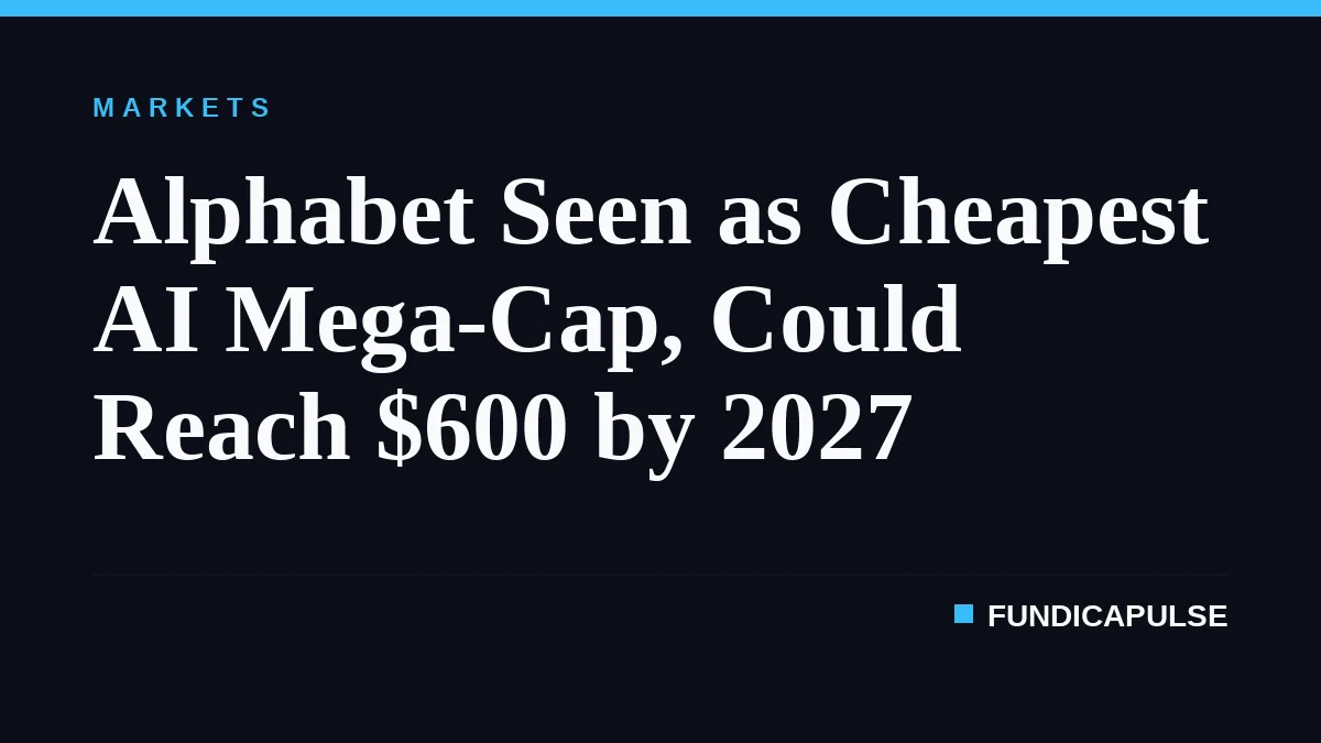Alphabet Seen as Cheapest AI Mega-Cap, Could Reach $600 by 2027