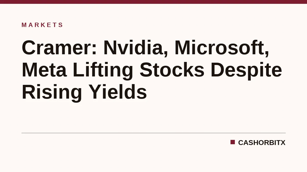 Cramer: Nvidia, Microsoft, Meta Lifting Stocks Despite Rising Yields