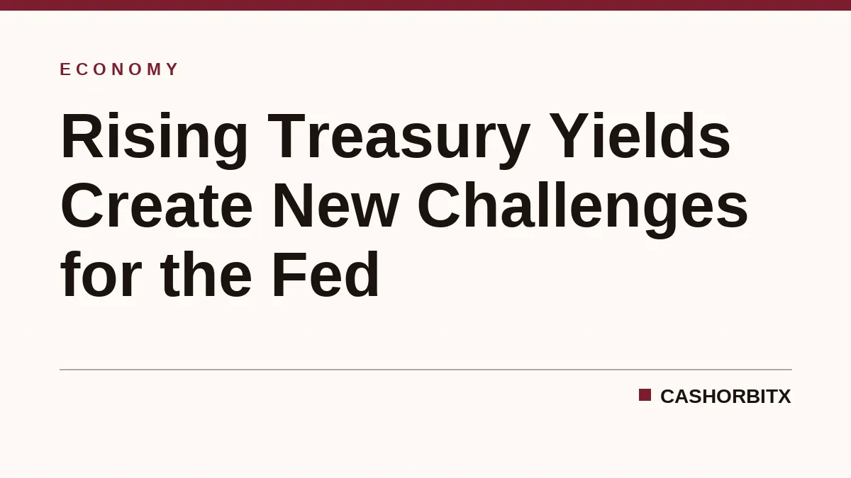 Rising Treasury Yields Create New Challenges for the Fed
