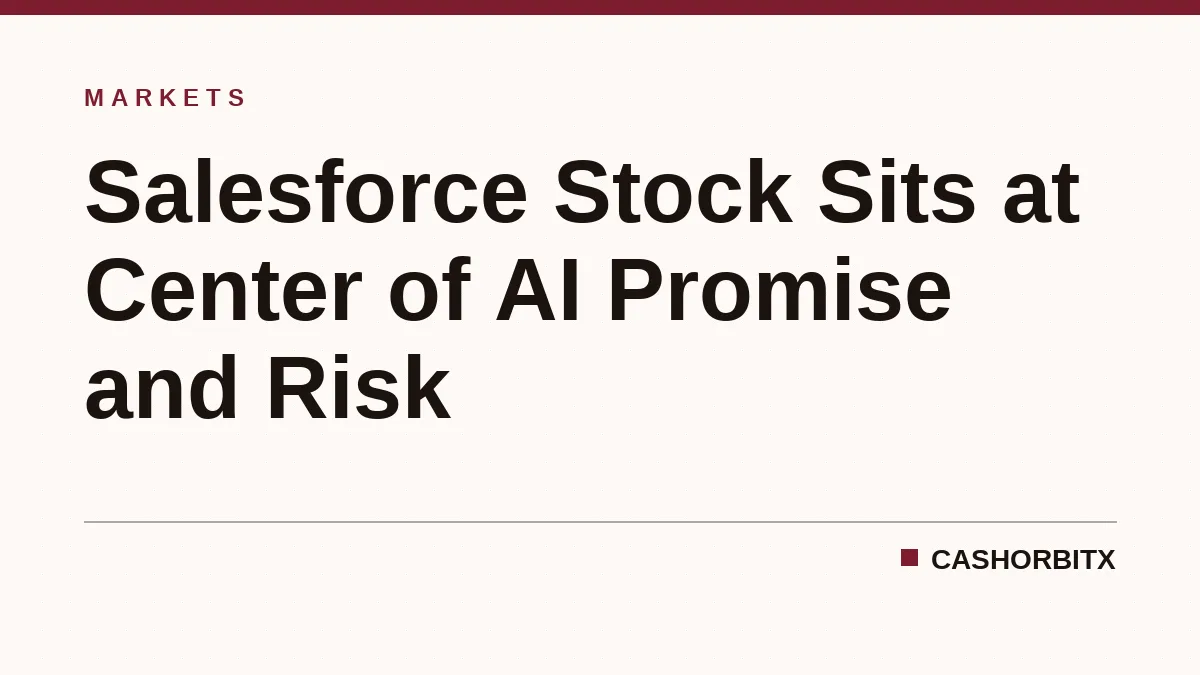 Salesforce Stock Sits at Center of AI Promise and Risk