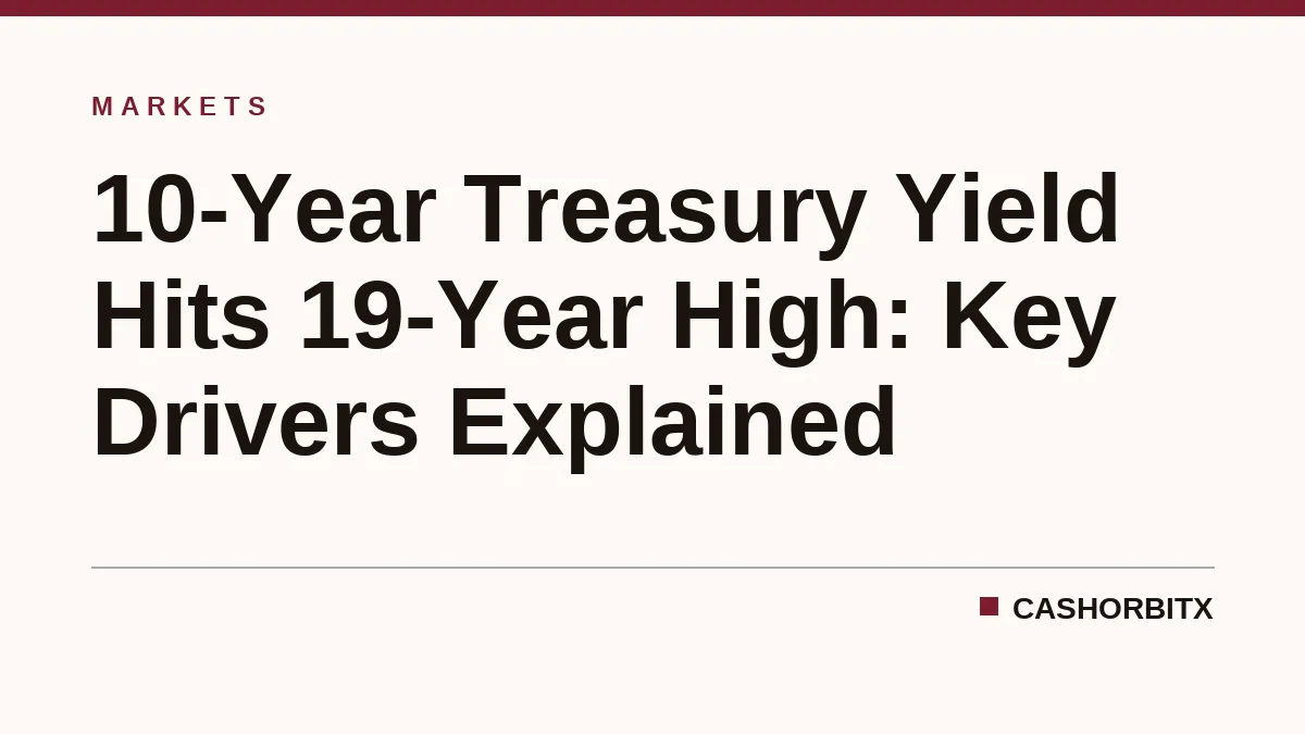10-Year Treasury Yield Hits 19-Year High: Key Drivers Explained