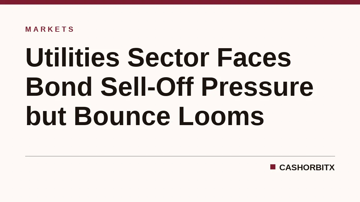 Utilities Sector Faces Bond Sell-Off Pressure but Bounce Looms