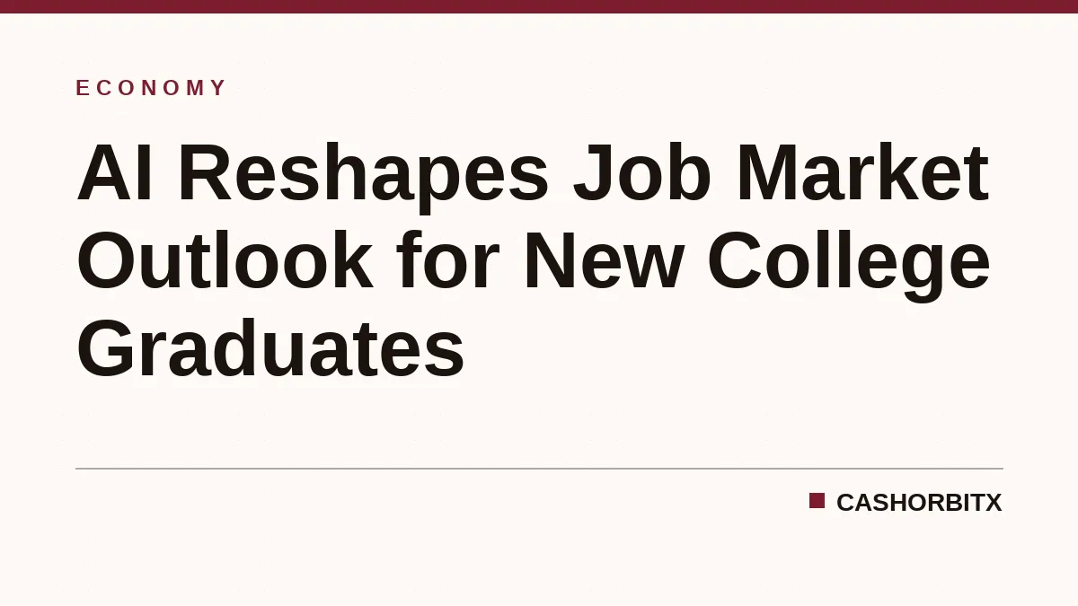 AI Reshapes Job Market Outlook for New College Graduates
