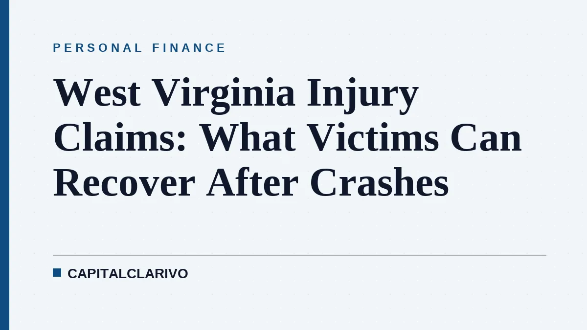 West Virginia Injury Claims: What Victims Can Recover After Crashes