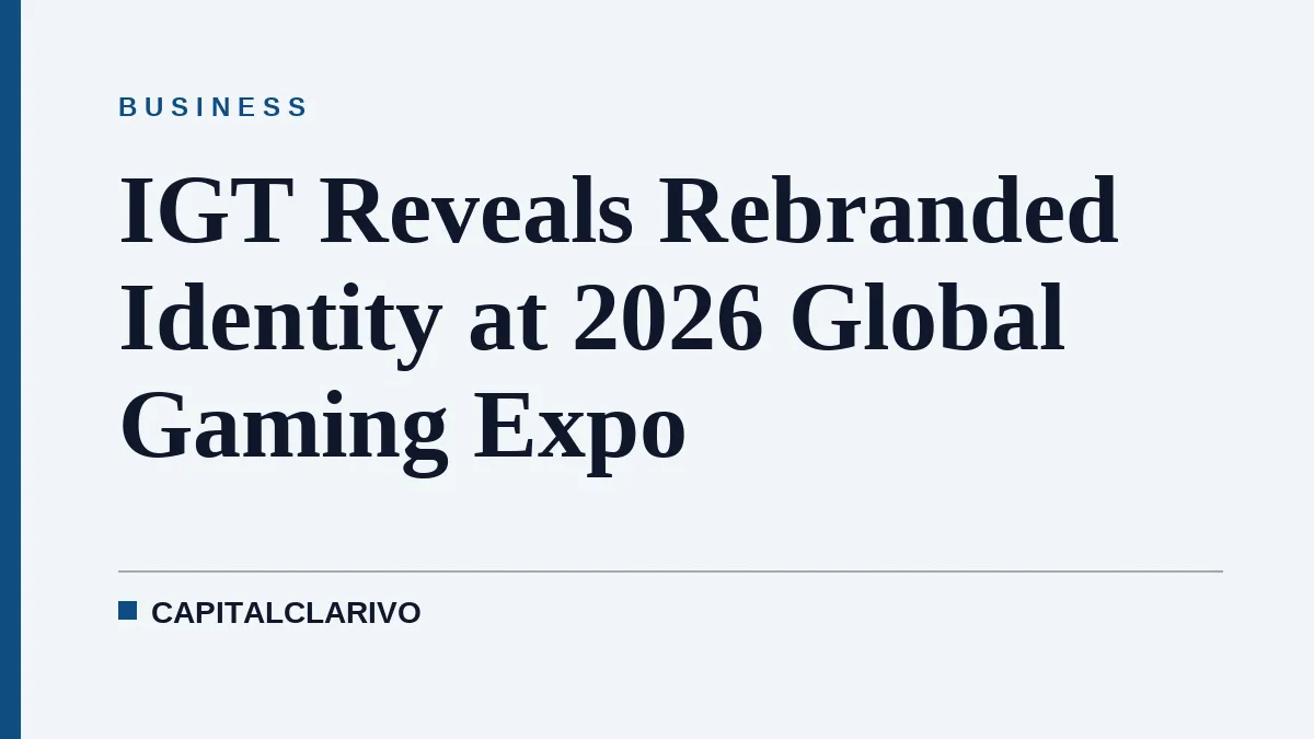 IGT Reveals Rebranded Identity at 2026 Global Gaming Expo
