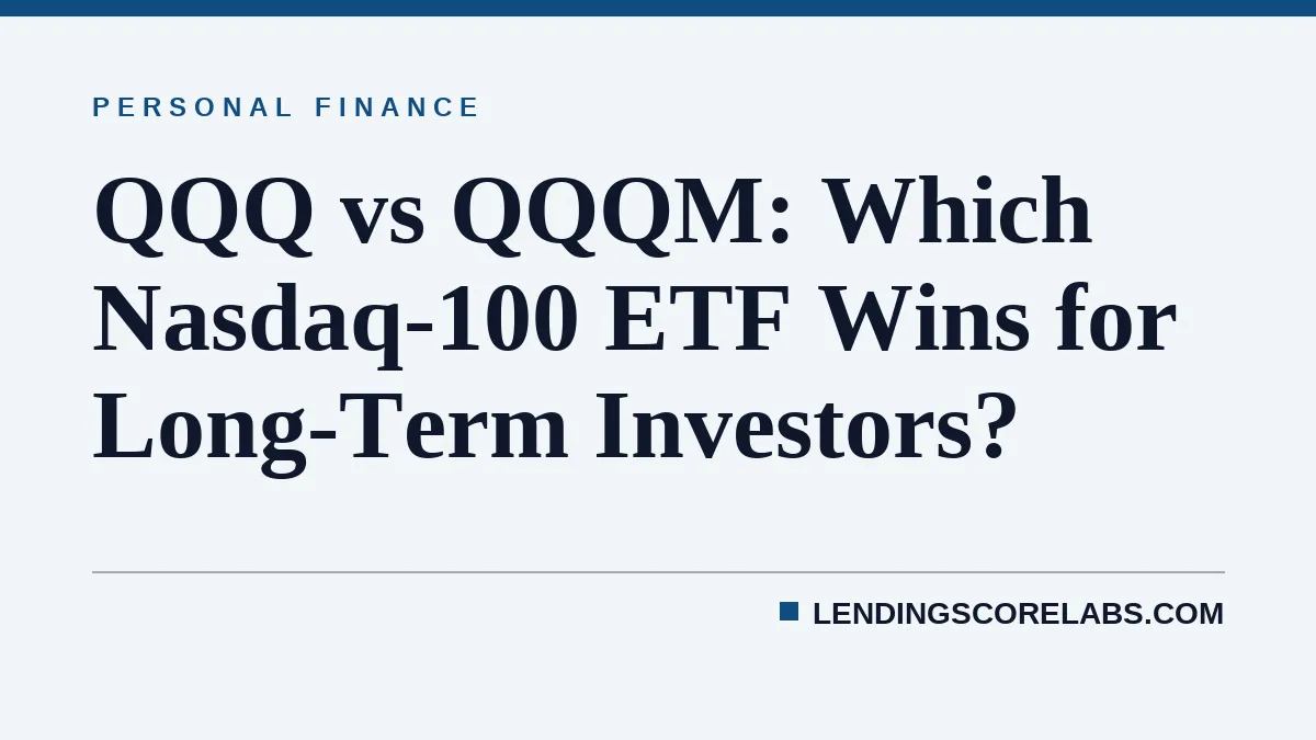 QQQ vs QQQM: Which Nasdaq-100 ETF Wins for Long-Term Investors?