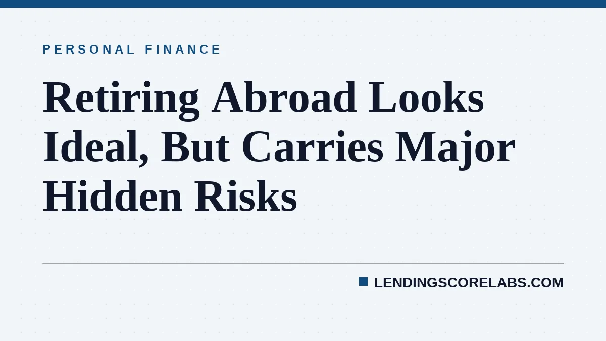 Retiring Abroad Looks Ideal, But Carries Major Hidden Risks