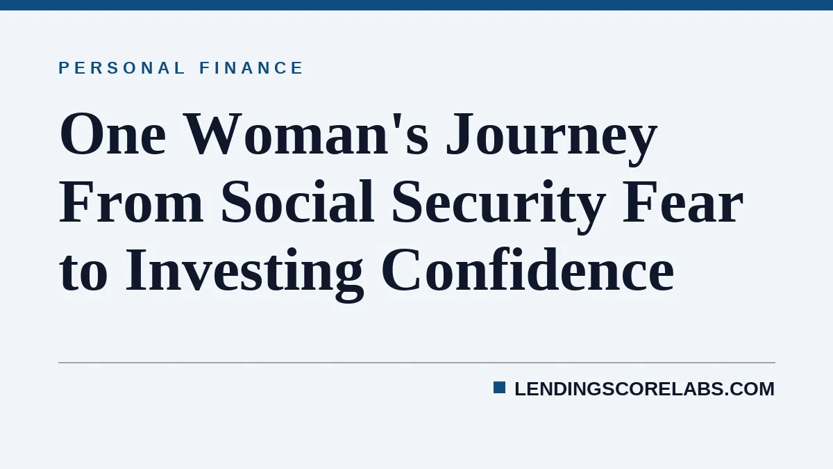 One Woman's Journey From Social Security Fear to Investing Confidence