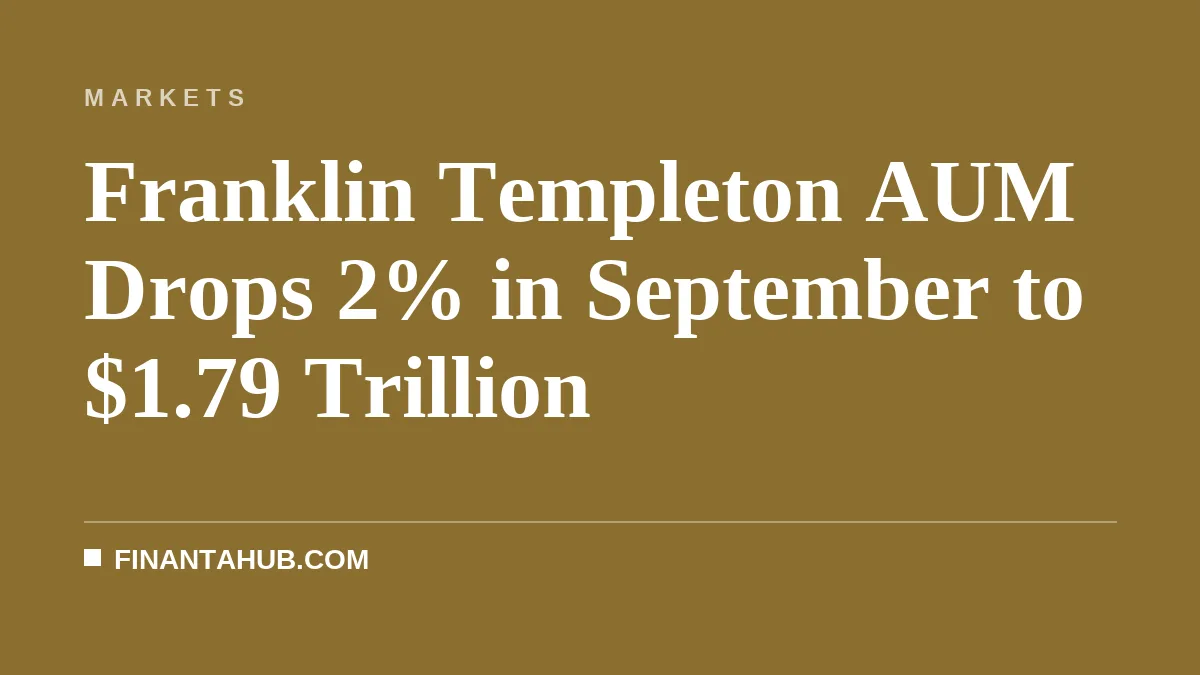 Franklin Templeton AUM Drops 2% in September to $1.79 Trillion