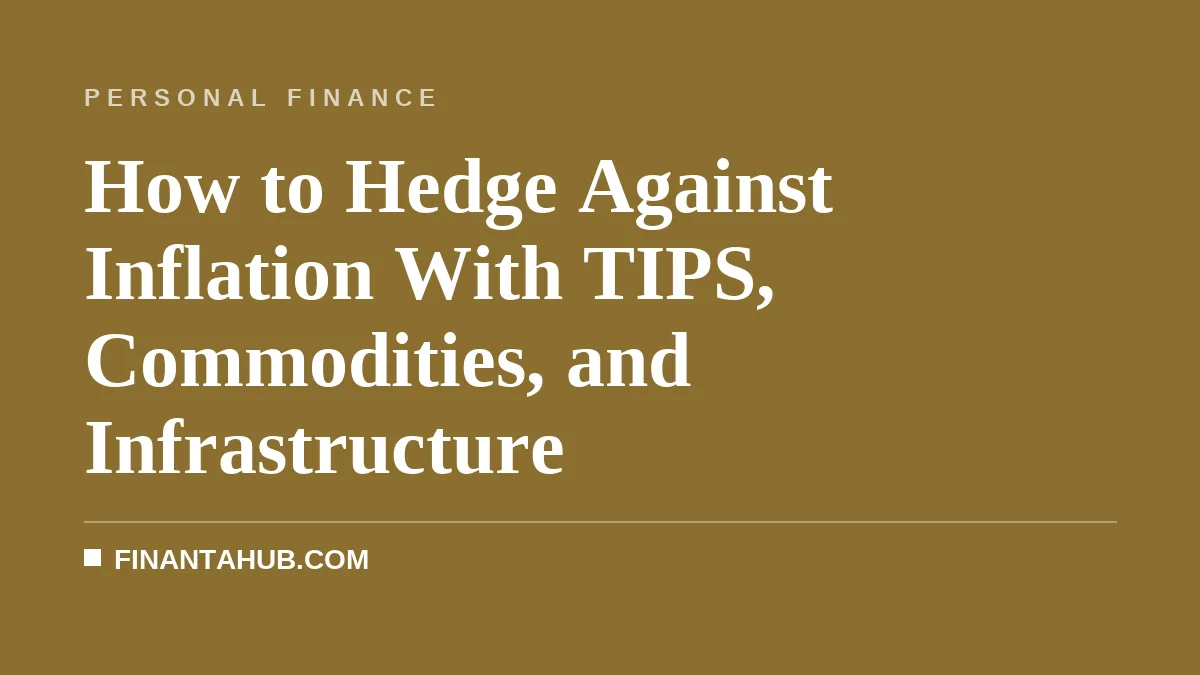 How to Hedge Against Inflation With TIPS, Commodities, and Infrastructure