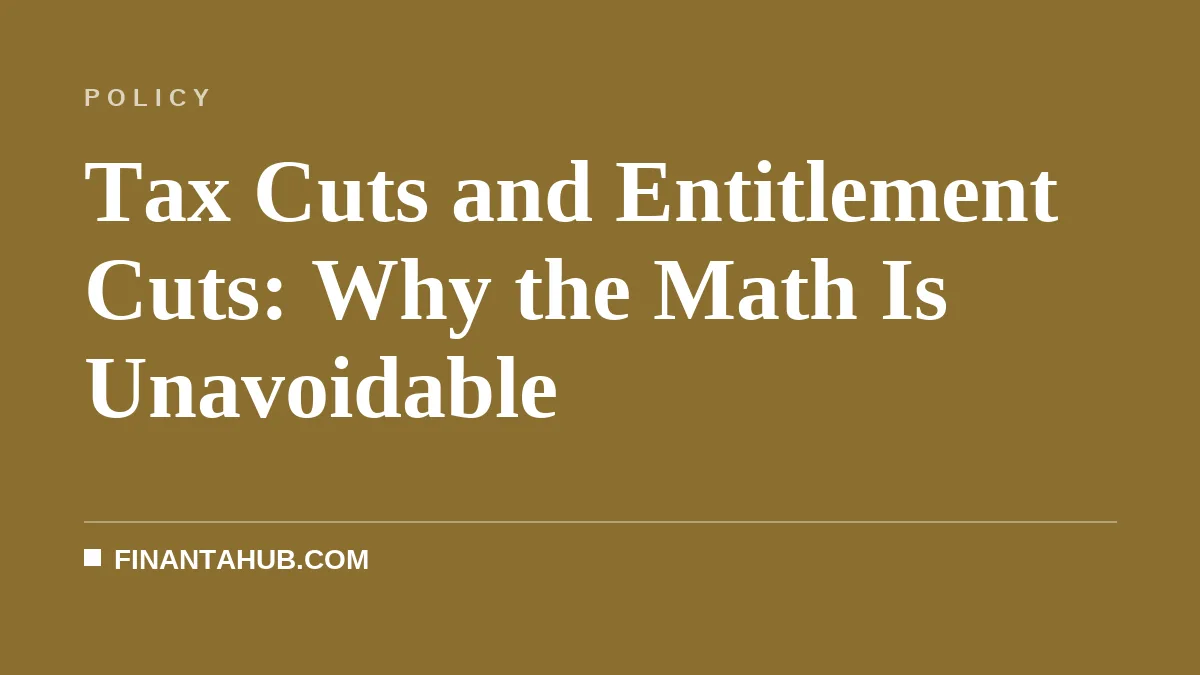 Tax Cuts and Entitlement Cuts: Why the Math Is Unavoidable