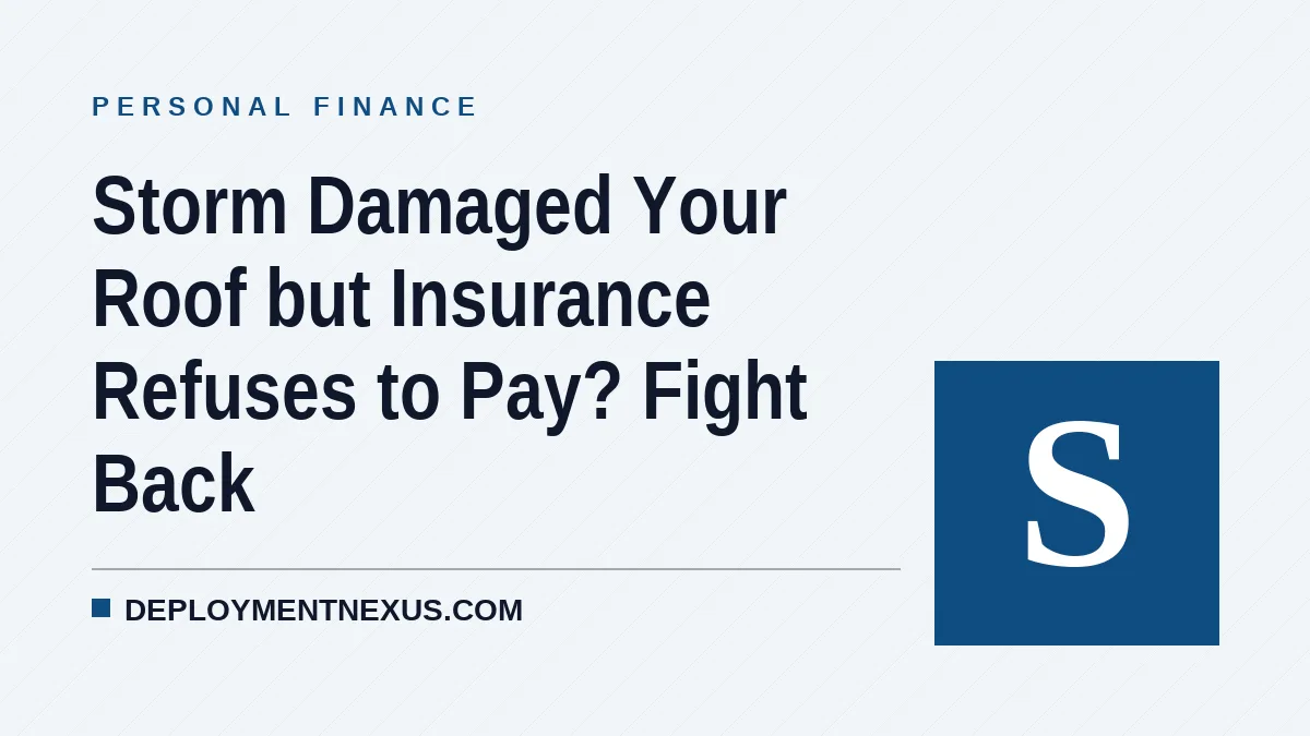 Storm Damaged Your Roof but Insurance Refuses to Pay? Fight Back