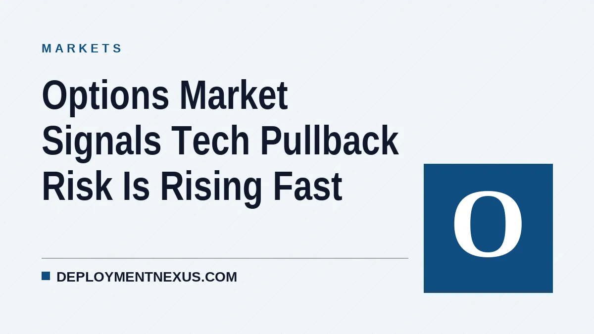 Options Market Signals Tech Pullback Risk Is Rising Fast