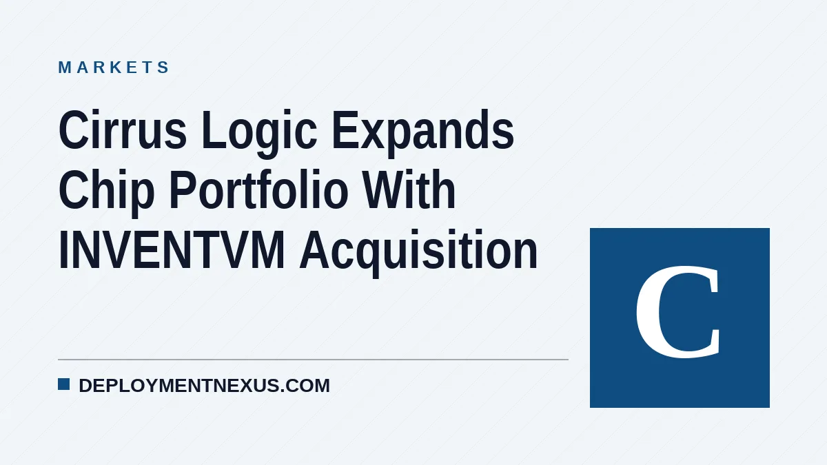 Cirrus Logic Expands Chip Portfolio With INVENTVM Acquisition